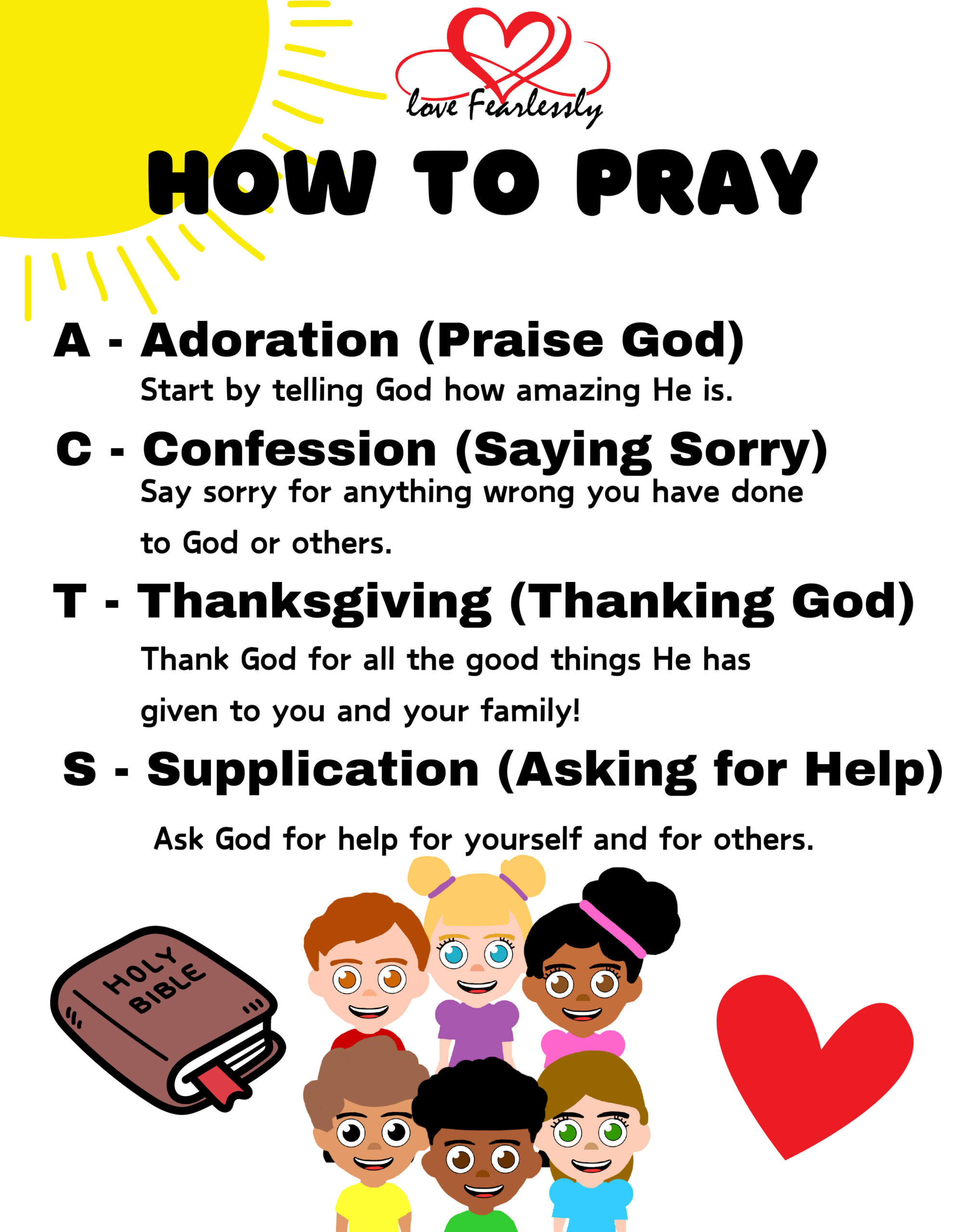 How to pray kids-1